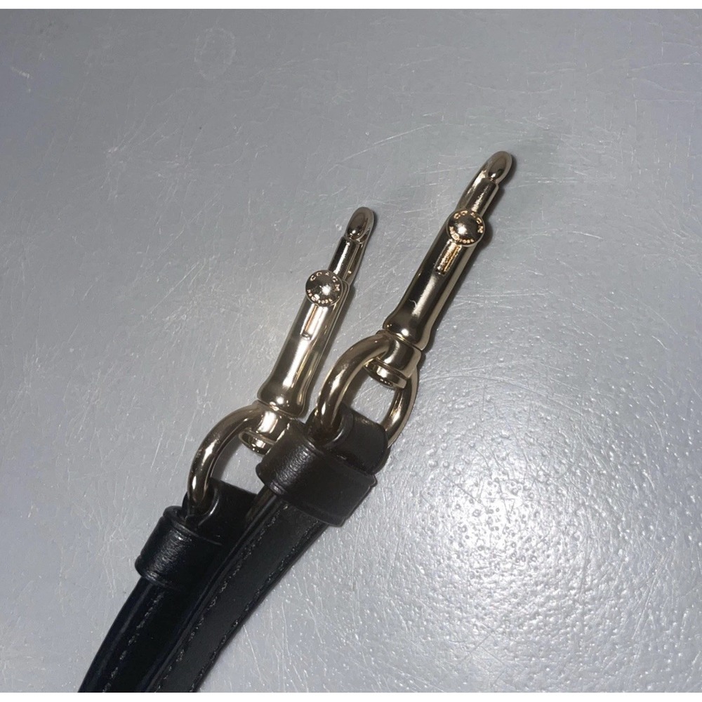Coach Black Replacement Strap Gold Hardware